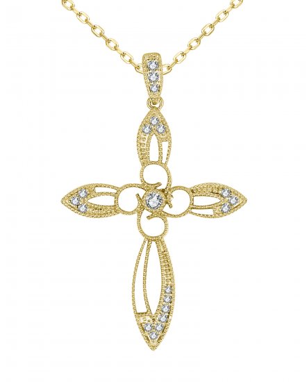 CROSS DIAMOND PENDANT (TP3047)